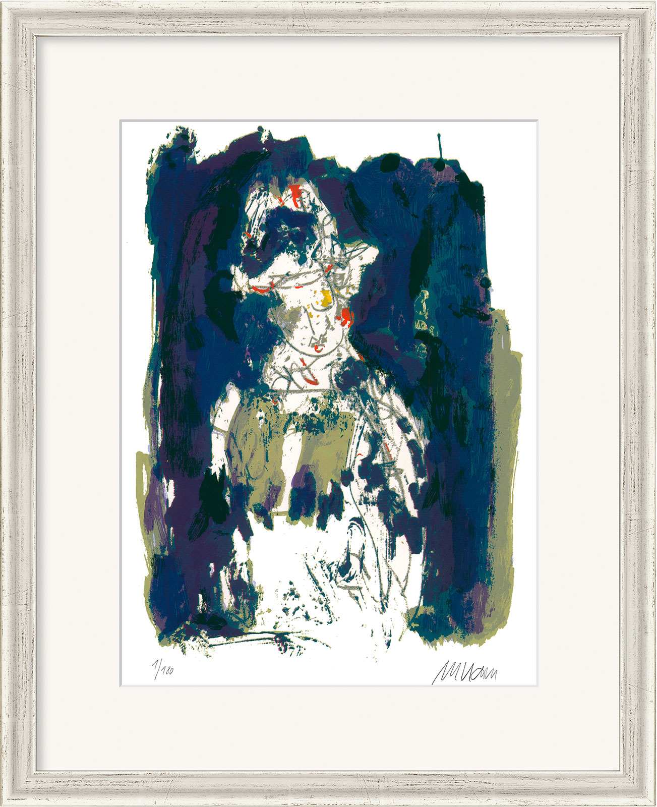 Armin Mueller-Stahl: Bild ‚Die blaue Stunde‘ (2016), gerahmt