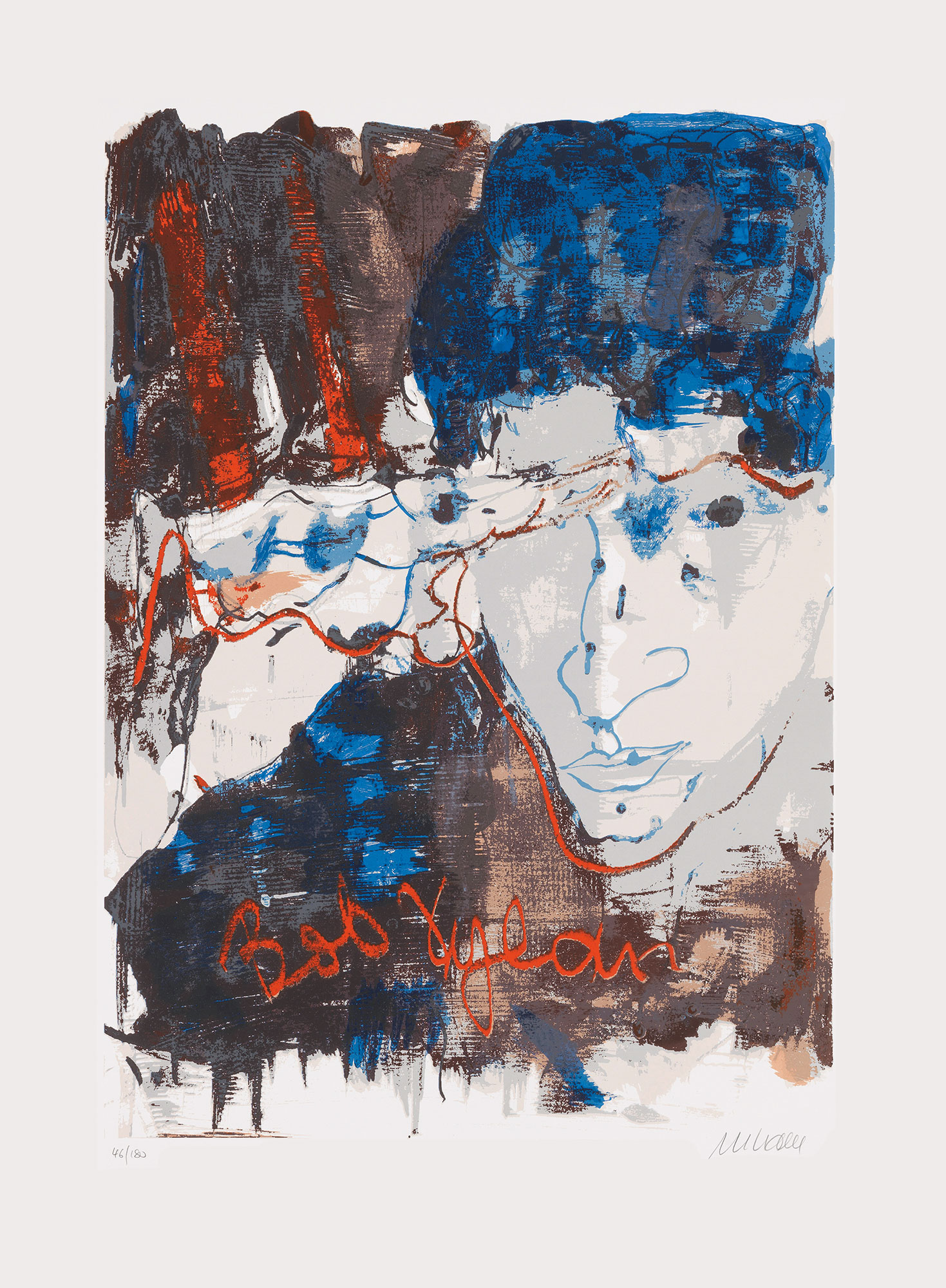 Armin Mueller-Stahl: Bild ‚Bob Dylan‘ (2016), ungerahmt