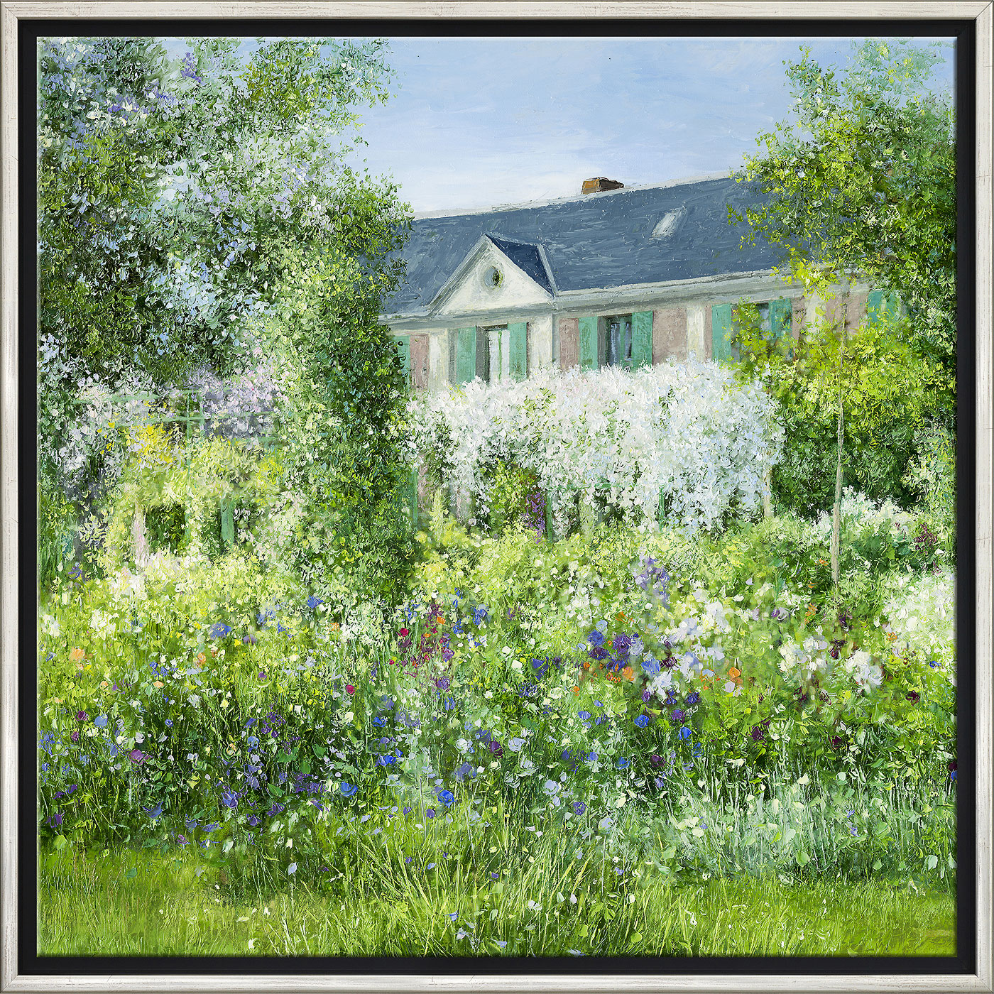 Jean-Claude Cubaynes: Bild ‚La Maison de Claude Monet à Giverny‘, gerahmt