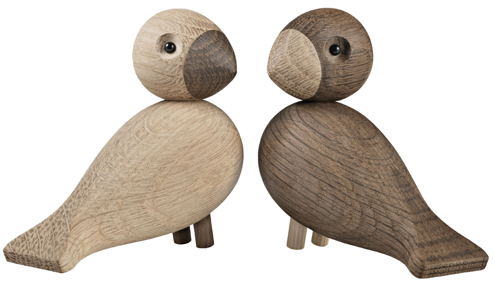 Kay Bojesen: 2 Holzfiguren ‚Turteltauben‘ im Set