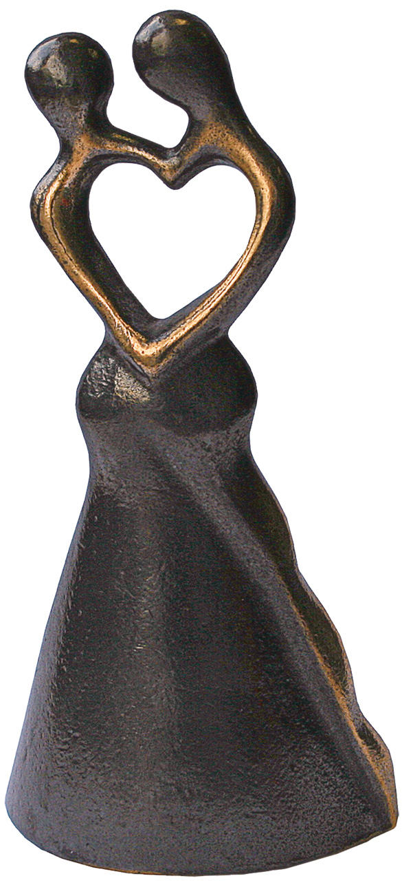 Bernardo Esposto: Skulptur ‚Liebespaar‘, Bronze