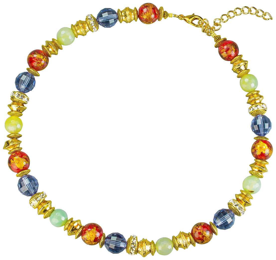 Petra Waszak: Perlencollier ‚Herbstzauber‘, Schmuck