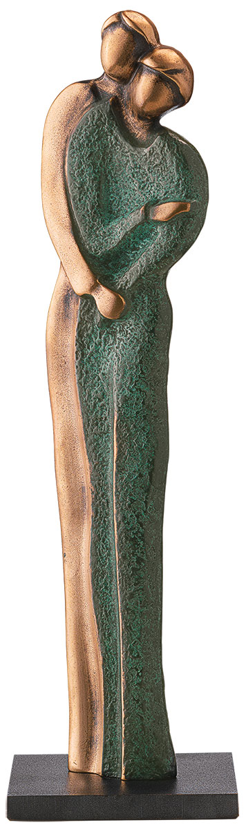 Bernardo Esposto: Skulptur ‚Zusammen glücklich sein‘, Bronze