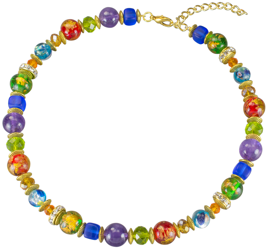 Petra Waszak: Collier ‚Rainbow‘, Schmuck