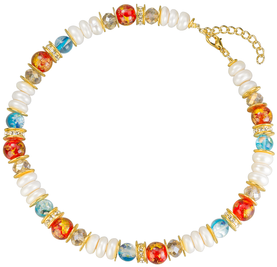 Petra Waszak: Collier ‚Coquelicot‘, Schmuck