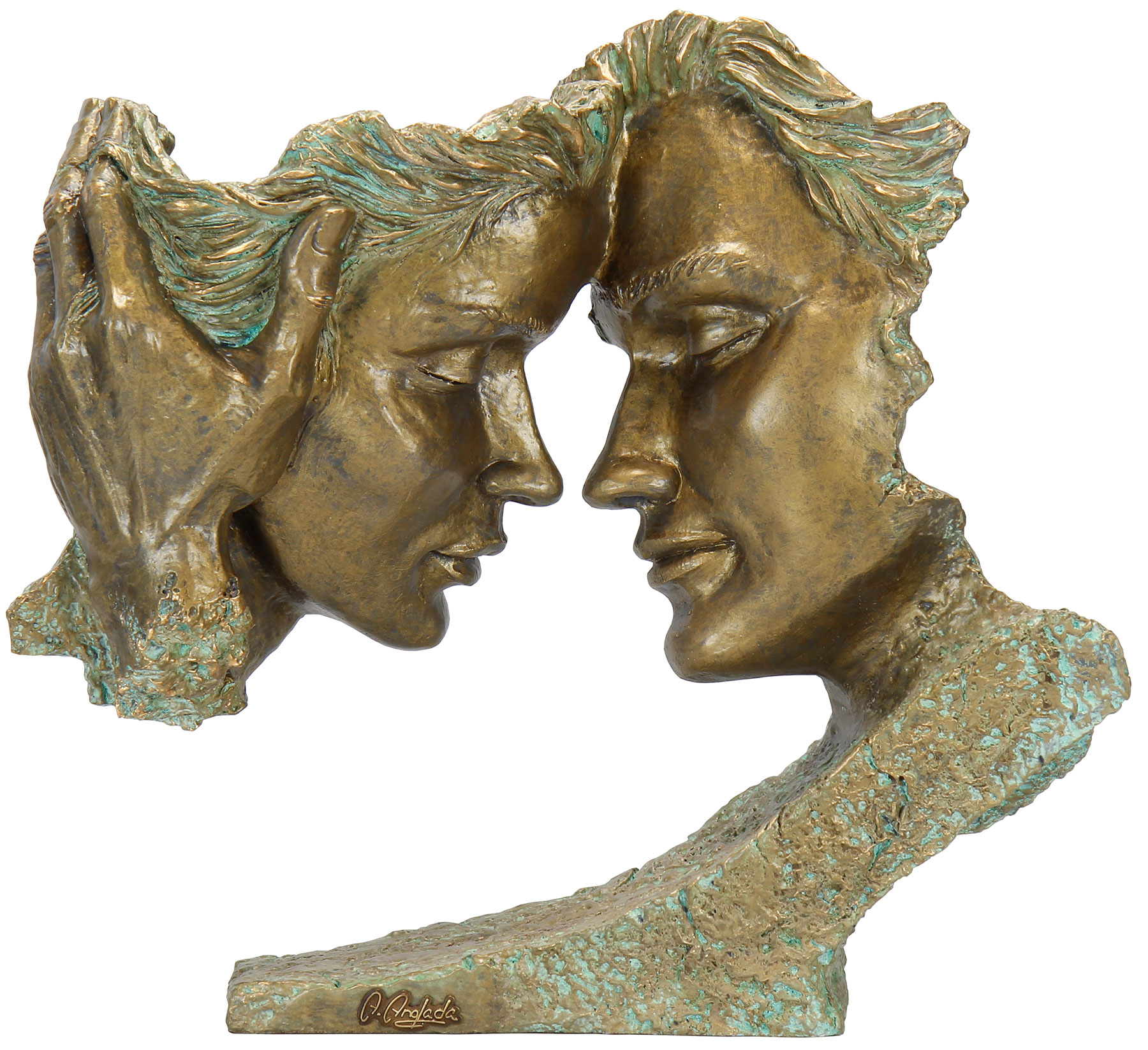 Angeles Anglada: Skulptur ‚Pretext‘, Kunstguss Steinoptik