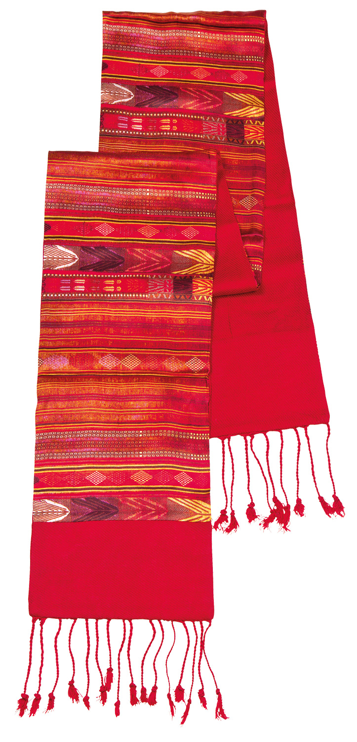 Petra Waszak: Pashmina-Schal ‚Sun of Africa‘