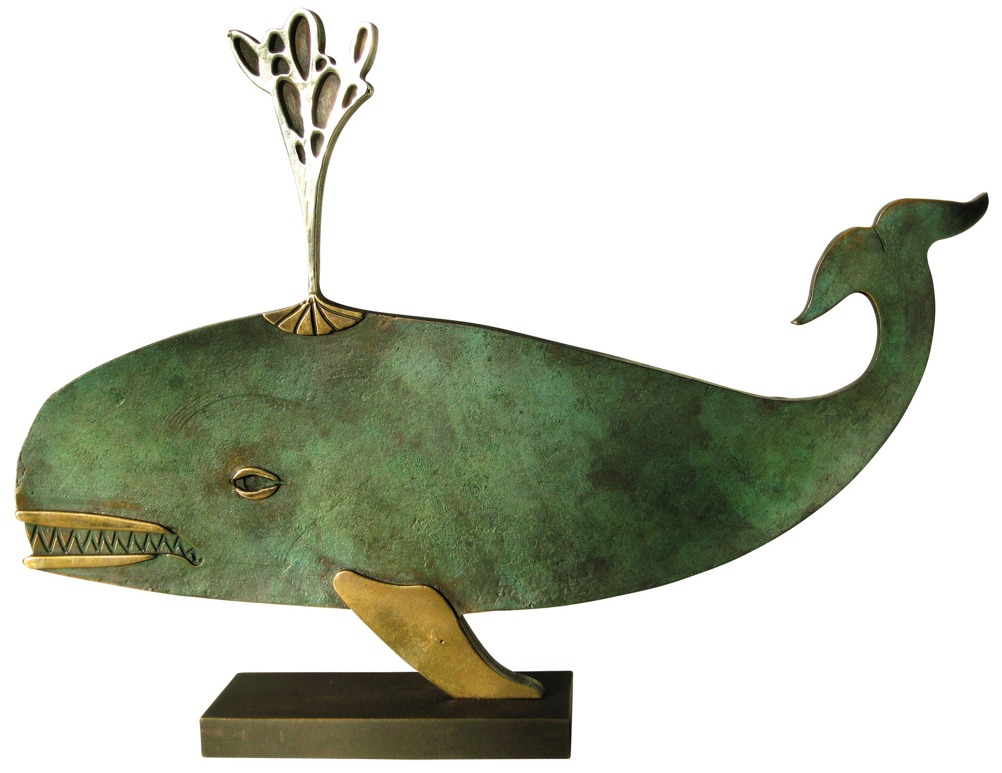 Paul Wunderlich: Skulptur ‚Walfisch‘, Bronze