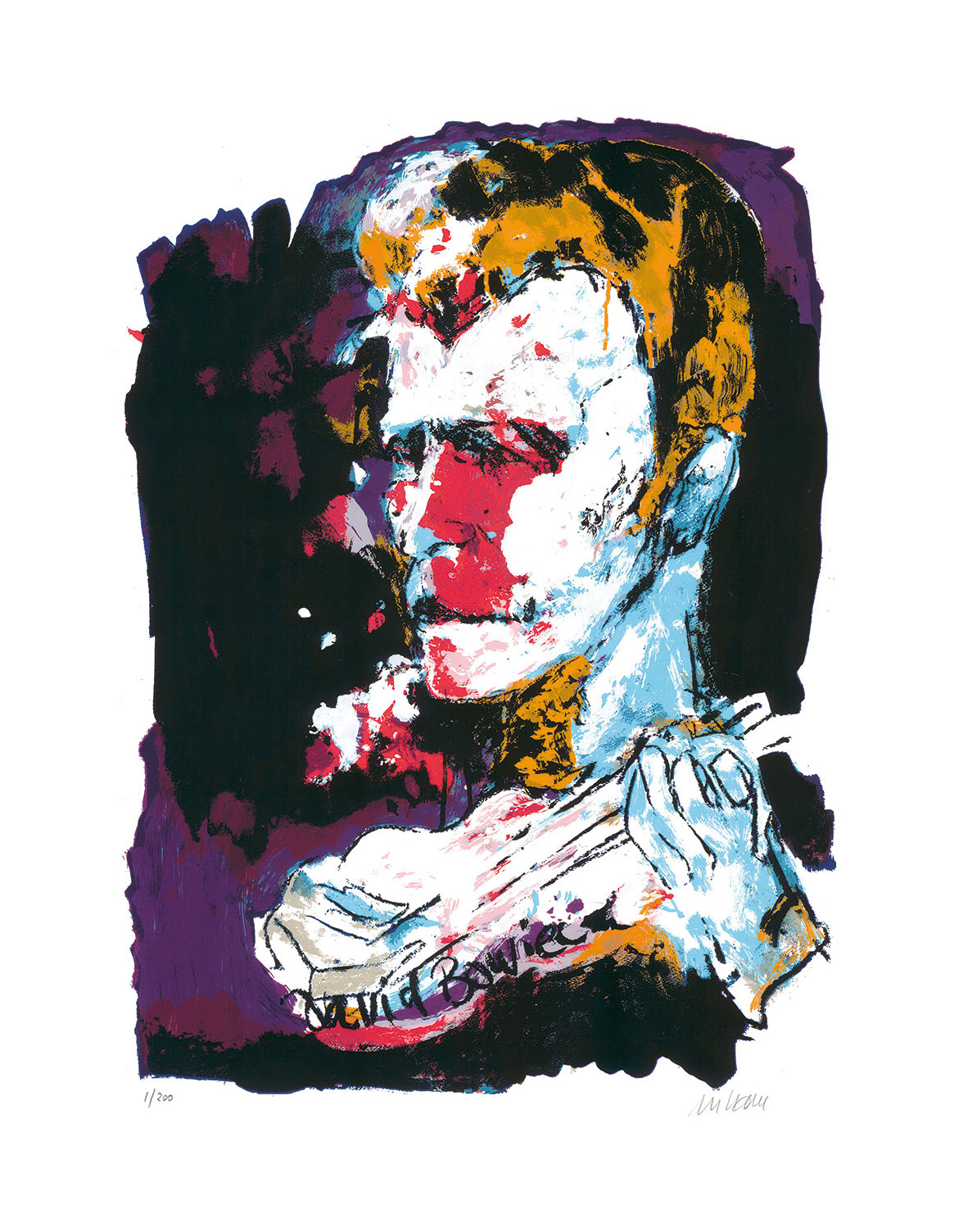 Armin Mueller-Stahl: Bild ‚David Bowie‘ (2017), ungerahmt