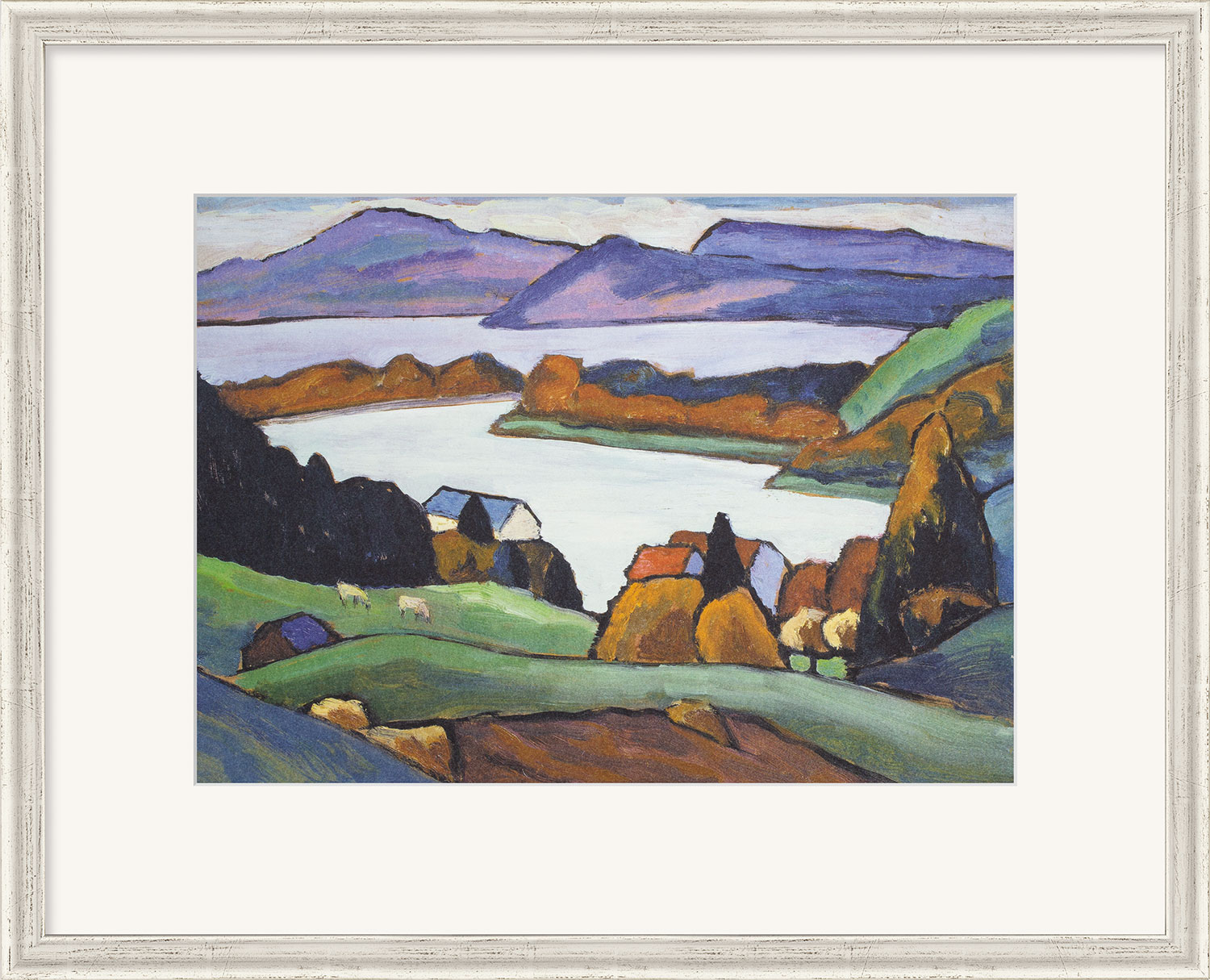 Gabriele Münter: Bild ‚Staffelsee‘ (1935-1936), gerahmt
