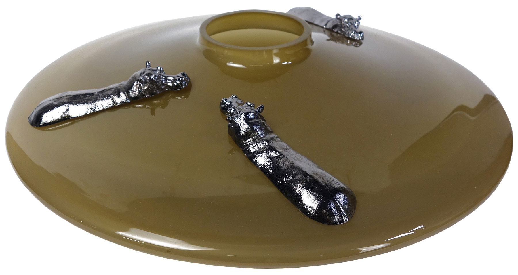 Vanessa Mitrani: Vase ‚Safari‘, Glas/Zinn