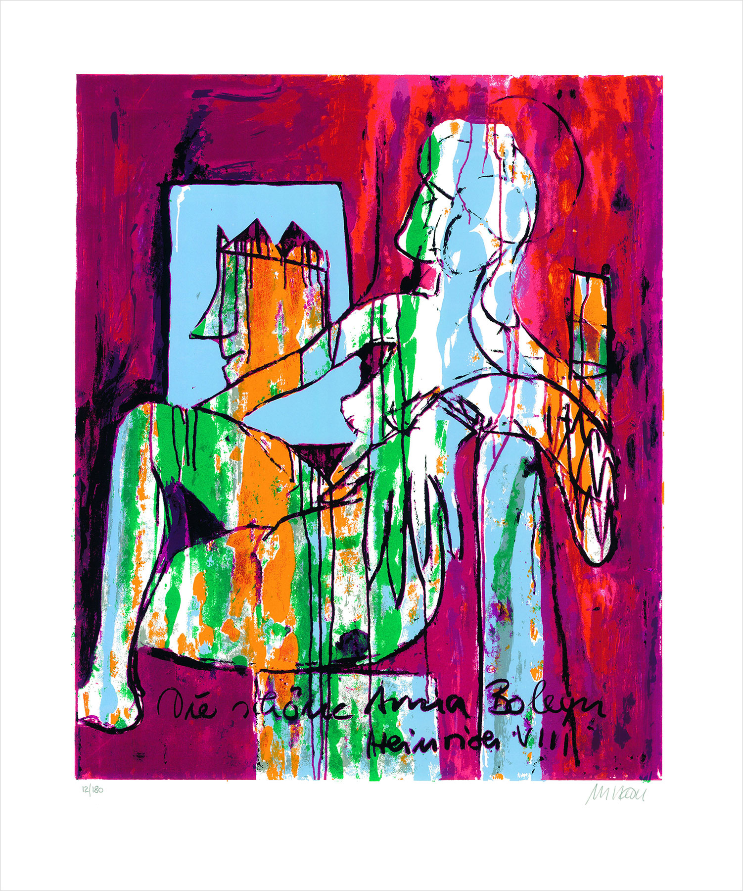 Armin Mueller-Stahl: Bild ‚William Shakespeare – Anna Boleyn‘ (2017), ungerahmt