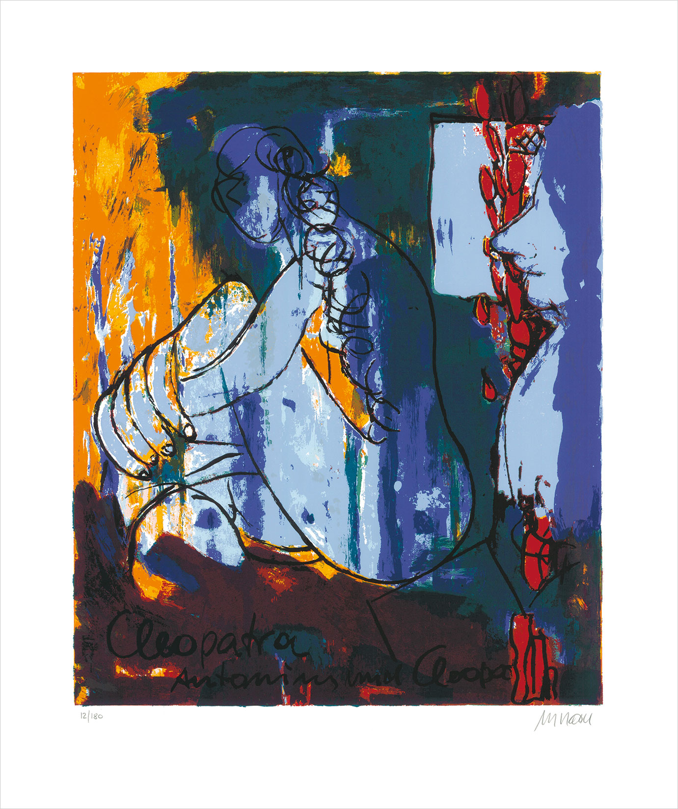 Armin Mueller-Stahl: Bild ‚William Shakespeare – Cleopatra!‘ (2017), ungerahmt