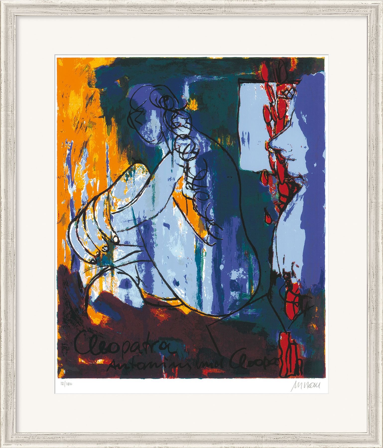 Armin Mueller-Stahl: Bild ‚William Shakespeare – Cleopatra!‘ (2017), gerahmt