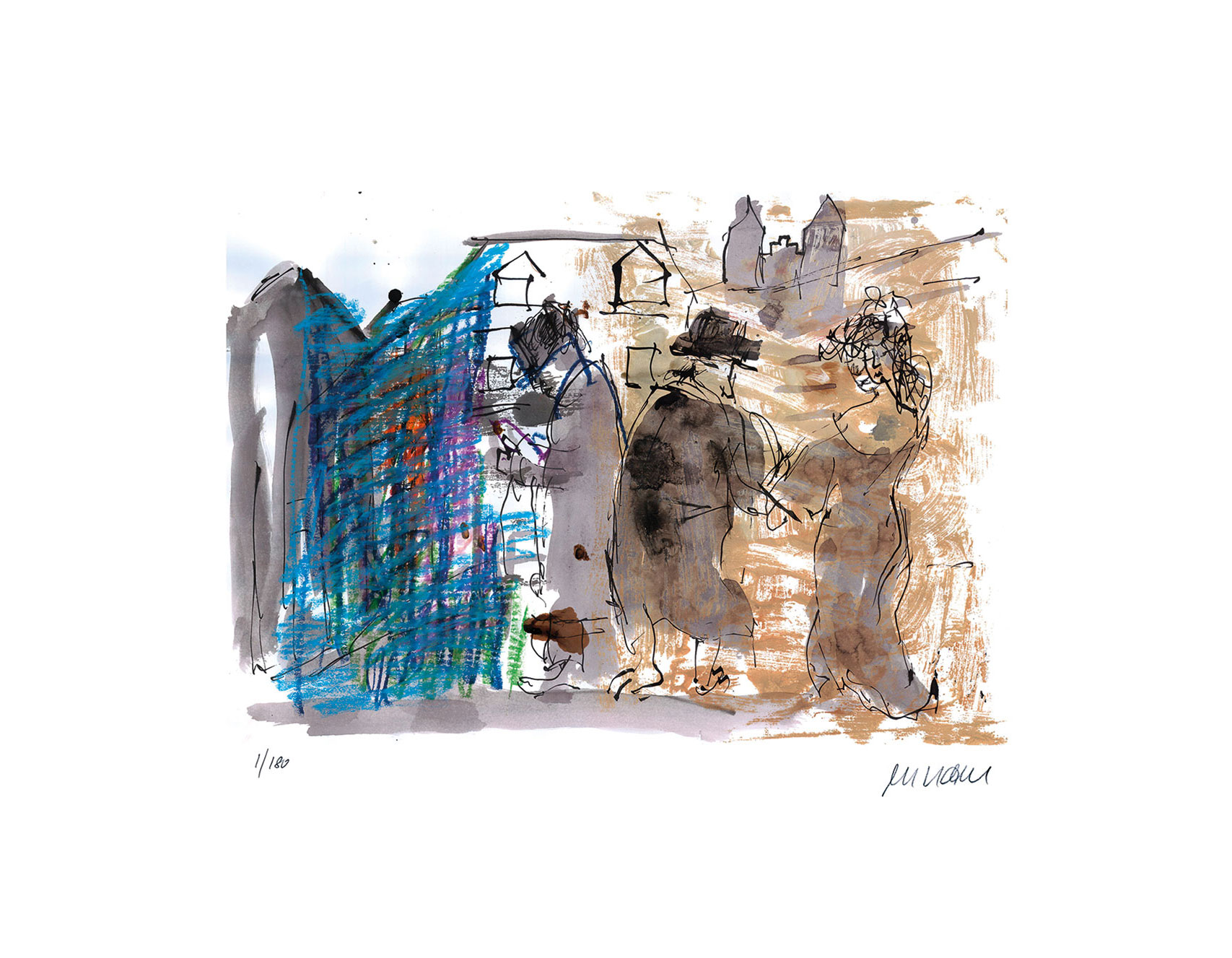 Armin Mueller-Stahl: Bild ‚Buddenbrooks – Spaziergang durch die Stadt!‘ (2017), ungerahmt
