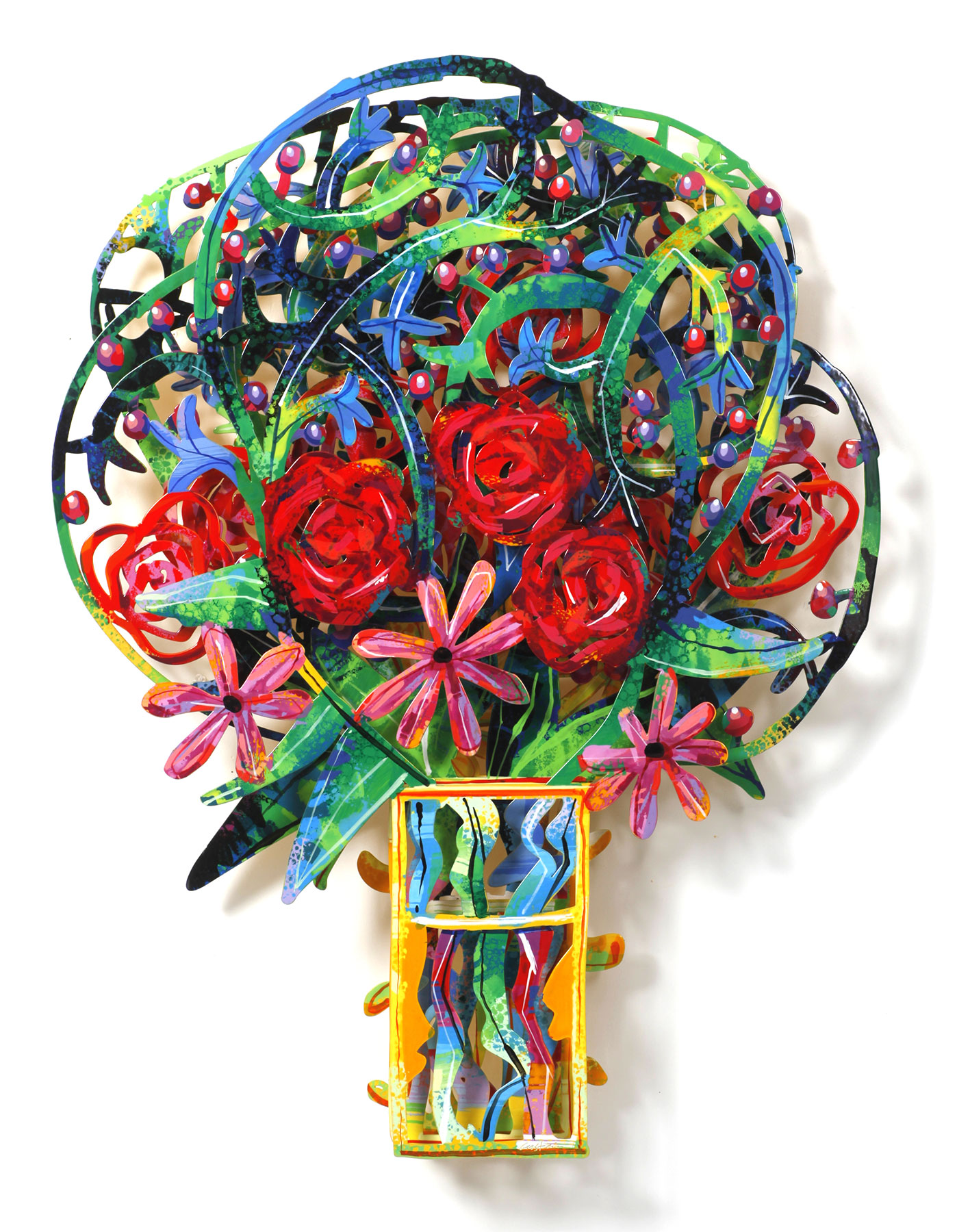 David Gerstein: 3D-Wandskulptur ‚Bouquet – London‘ (2009), Aluminium