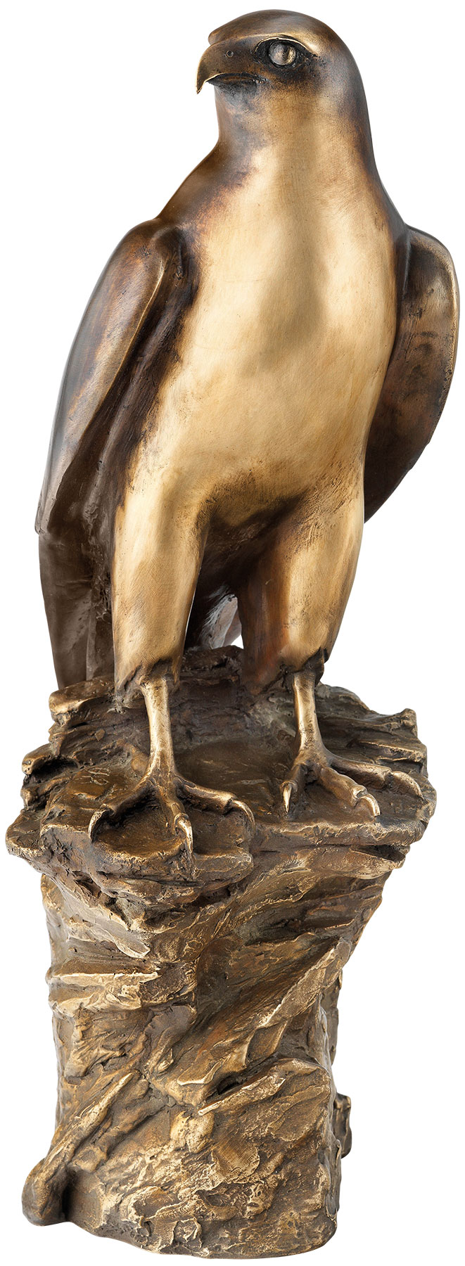 Erwin A. Schinzel: Skulptur ‚Turmfalke‘, Bronze