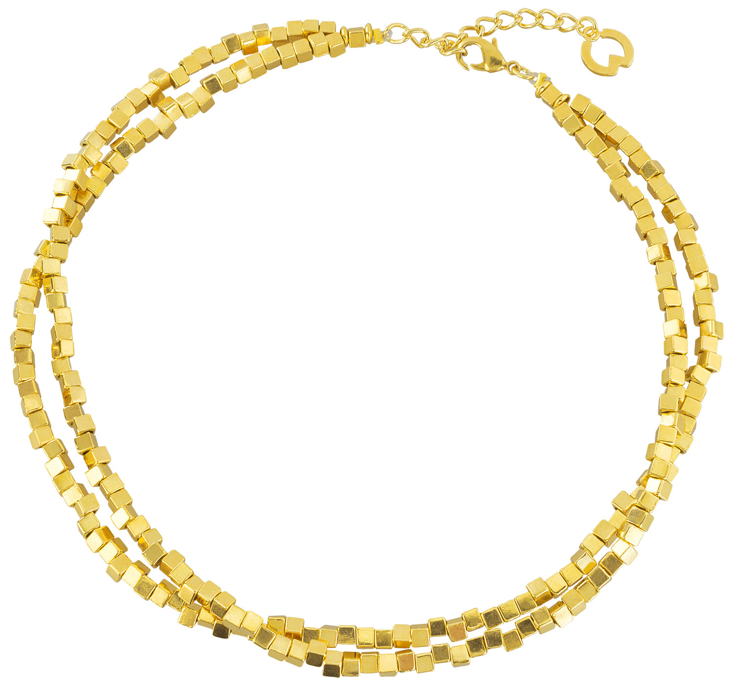 Petra Waszak: Collier ‚Quadrados de Oro‘, Schmuck