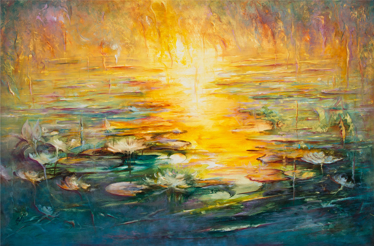 Susann Ohlendorf: Bild ‚Magic Flow‘, auf Keilrahmen