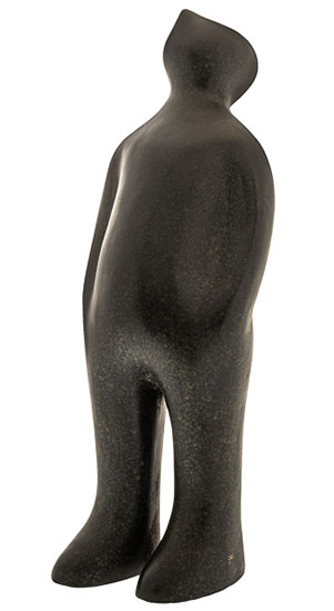 Guido Deleu: Skulptur ‚The Visitor‘, Version in Bronze
