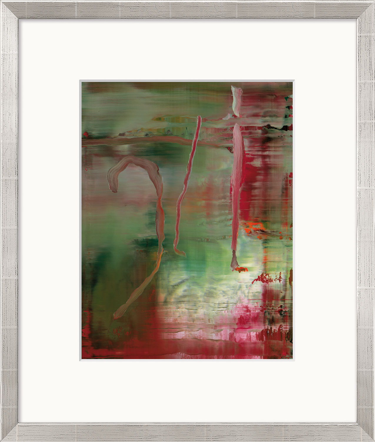 Gerhard Richter: Bild ‚Abstraktes Bild‘ (2004), gerahmt