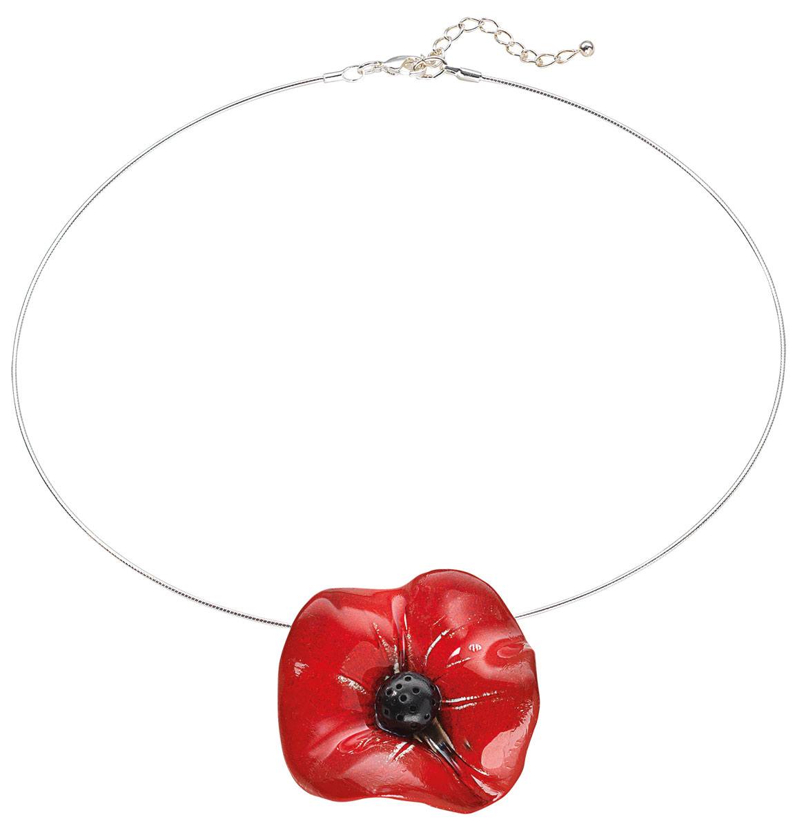 Collier ‚Klatschmohn‘, Schmuck