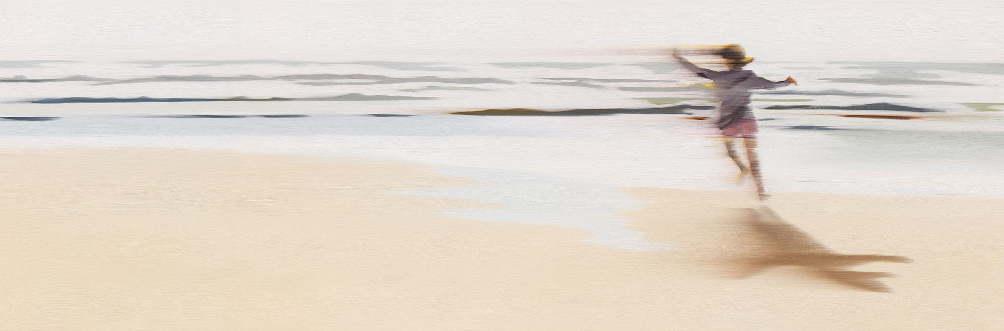Anja Struck: Bild ‚Barfuß‘ (2015), auf Keilrahmen