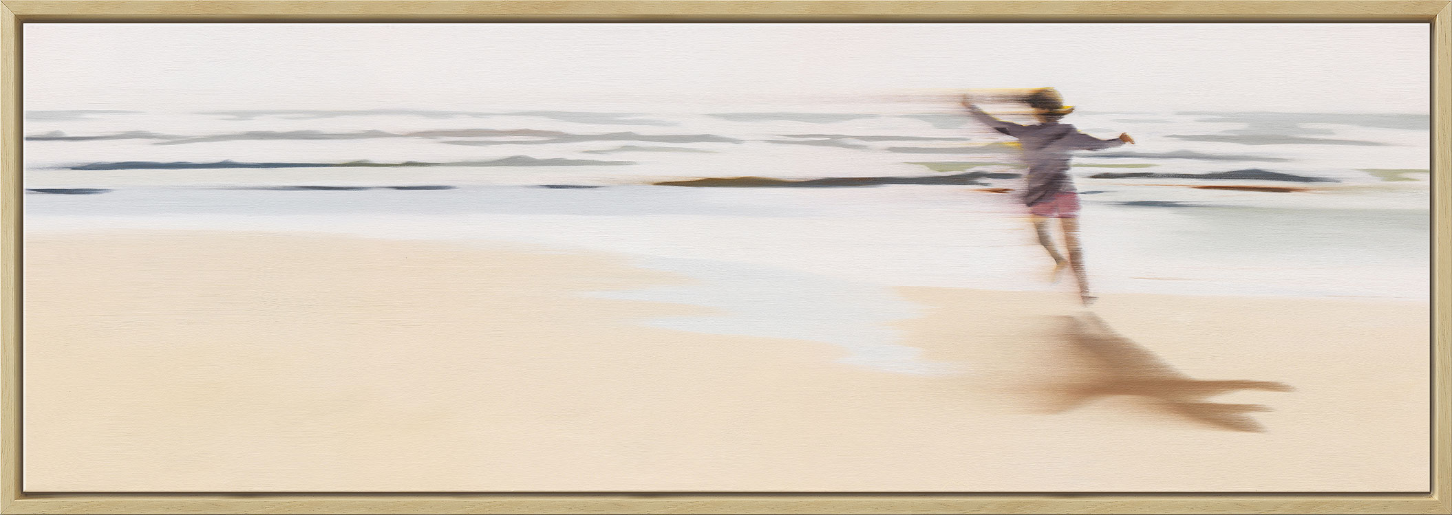 Anja Struck: Bild ‚Barfuß‘ (2015), gerahmt