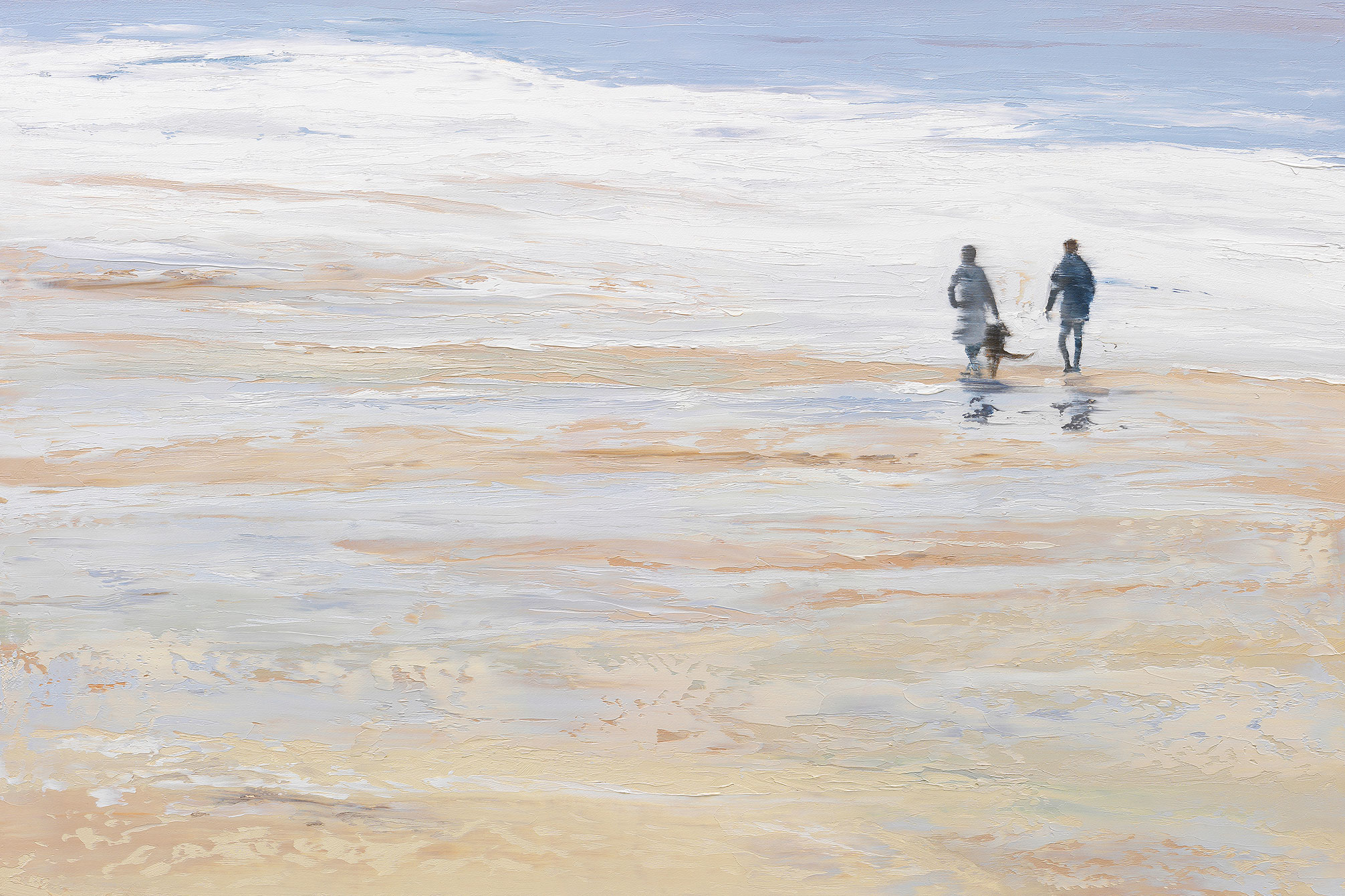 Anja Struck: Bild ‚Das rauschende Meer‘ (2016), auf Keilrahmen