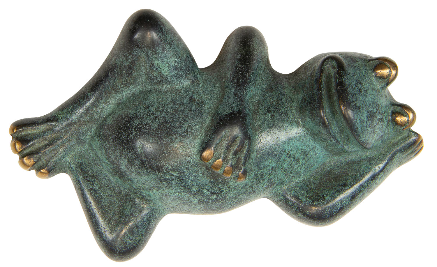 Herbert Fricke: Skulptur ‚Glücksfrosch‘, Bronze