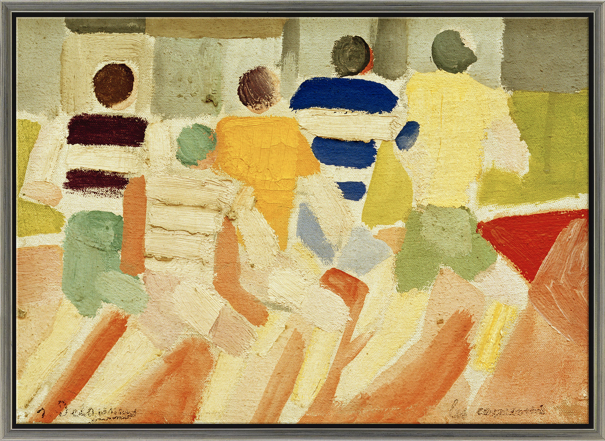 Robert Delaunay: Bild ‚Die Läufer‘ (um 1924/26), gerahmt