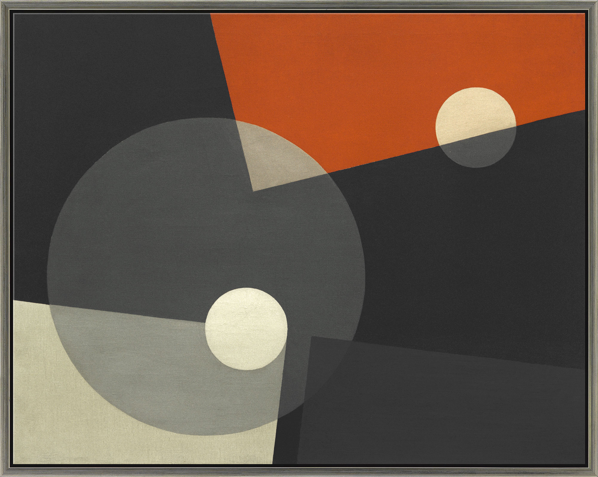 László Moholy-Nagy: Bild ‚Am 7‘ (1926), gerahmt