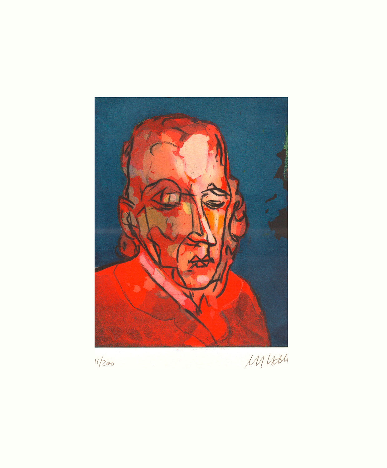 Armin Mueller-Stahl: Bild ‚Armer Poet‘ (2018), ungerahmt