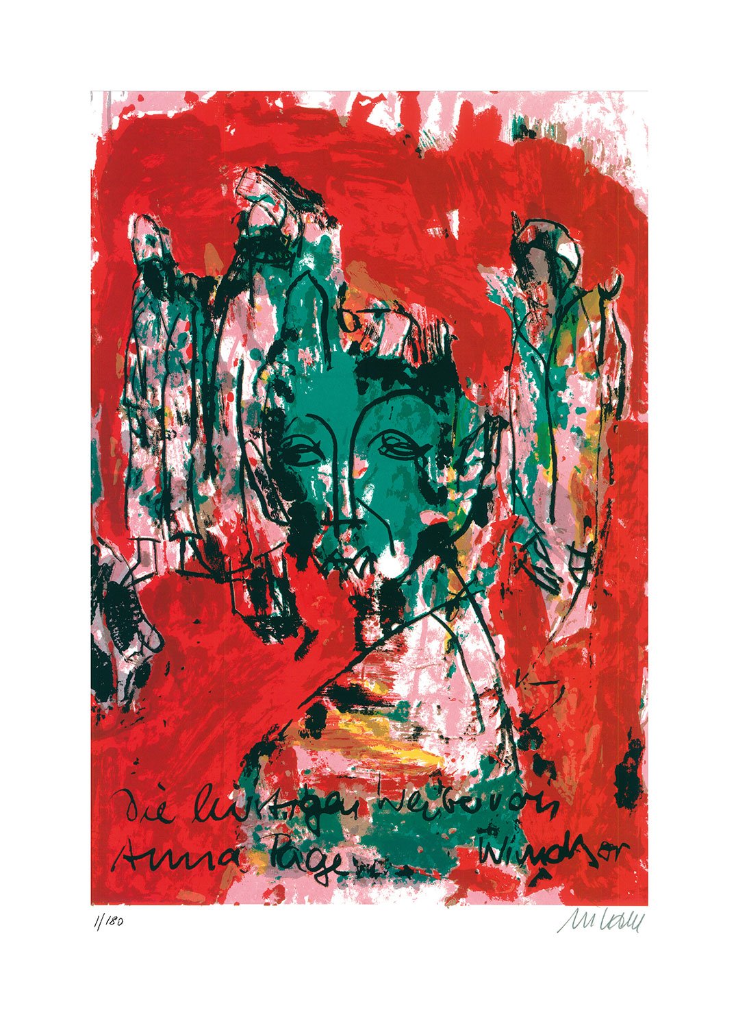 Armin Mueller-Stahl: Bild ‚Anna Page – Die lustigen Weiber von Windsor‘ (2018), ungerahmt