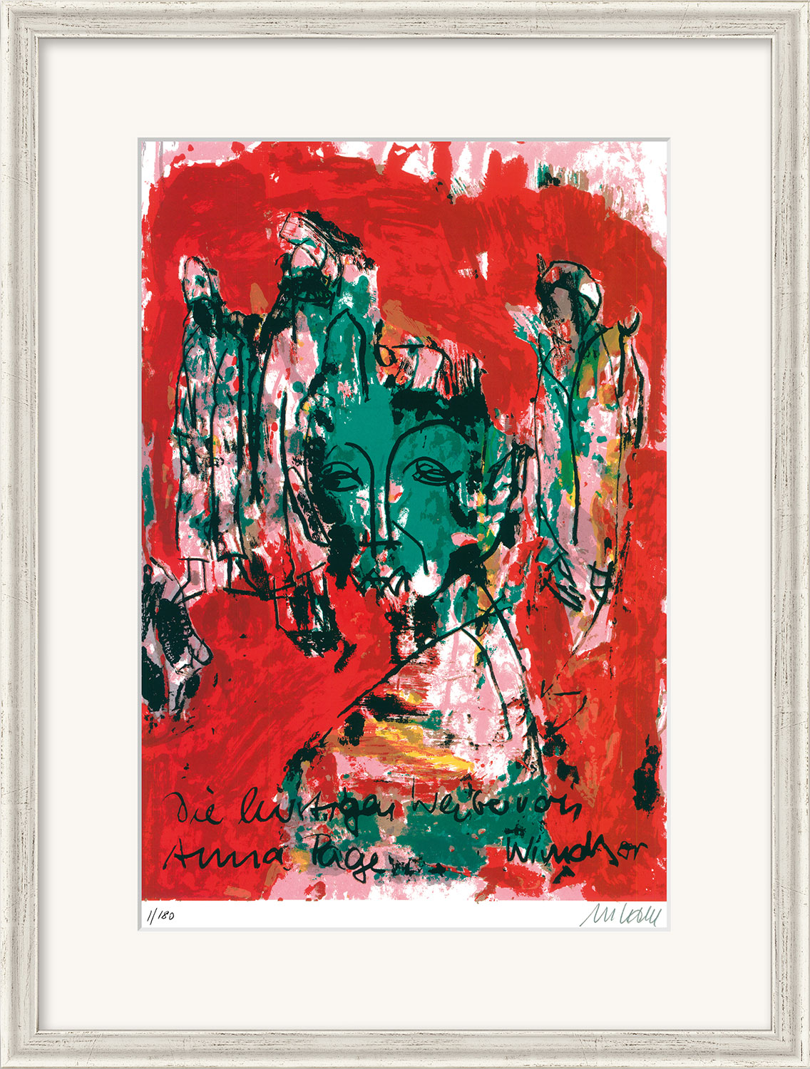 Armin Mueller-Stahl: Bild ‚Anna Page – Die lustigen Weiber von Windsor‘ (2018), gerahmt