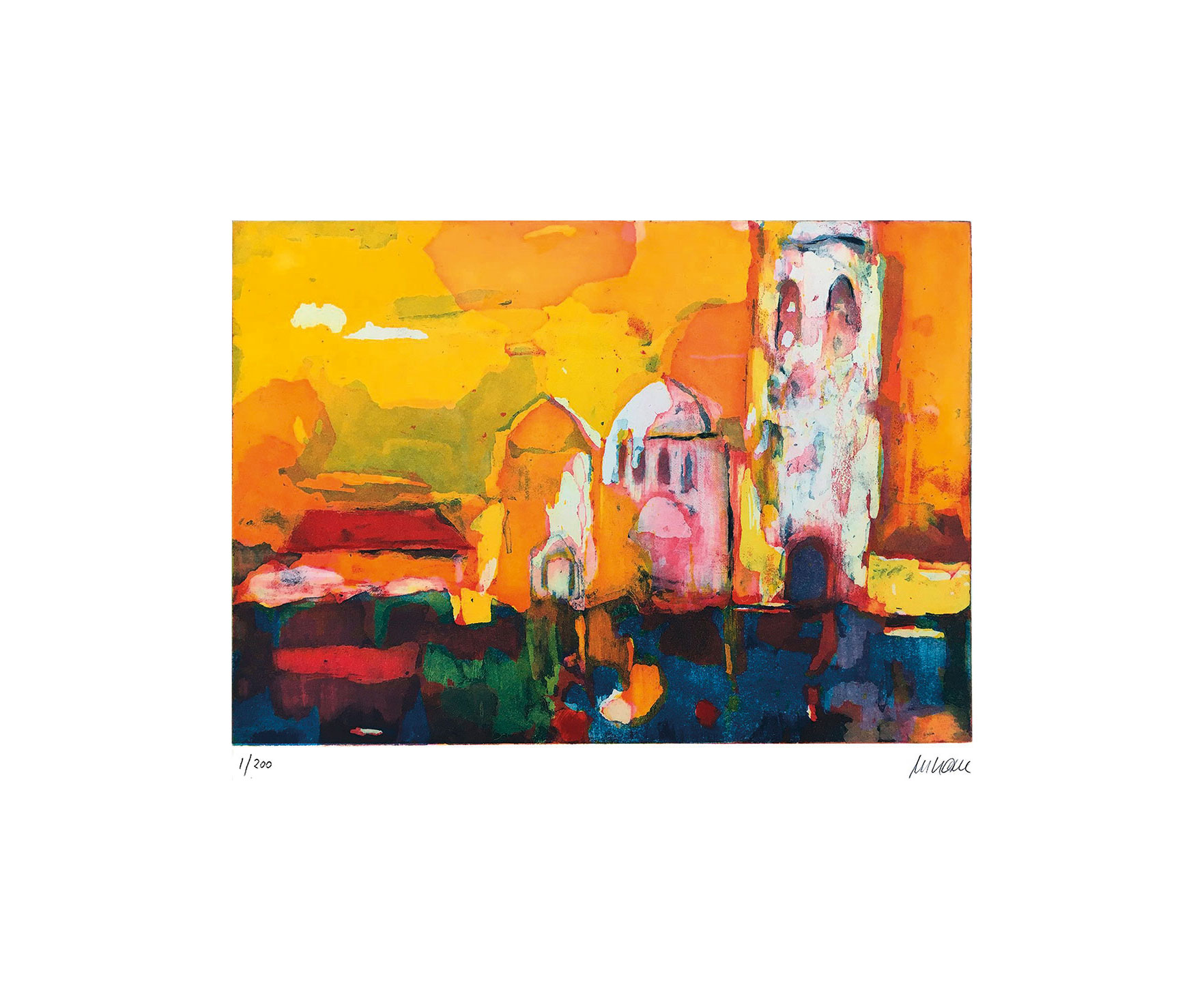 Armin Mueller-Stahl: Bild ‚Taj Mahal Riverside‘ (2018), ungerahmt