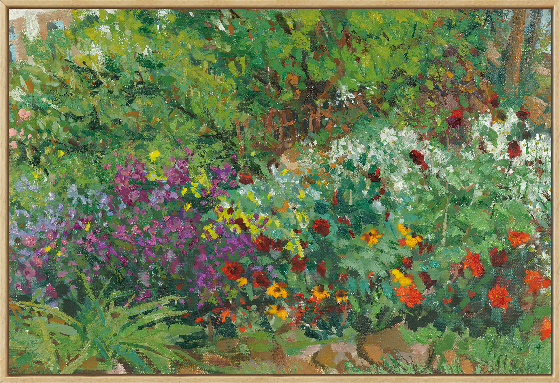 Jochen Fiedler: Bild ‚Oktoberblüte‘ (2014), gerahmt