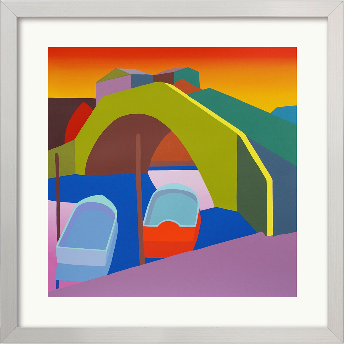 Julia Steinberg: Bild ‚Canale‘ (2015), gerahmt