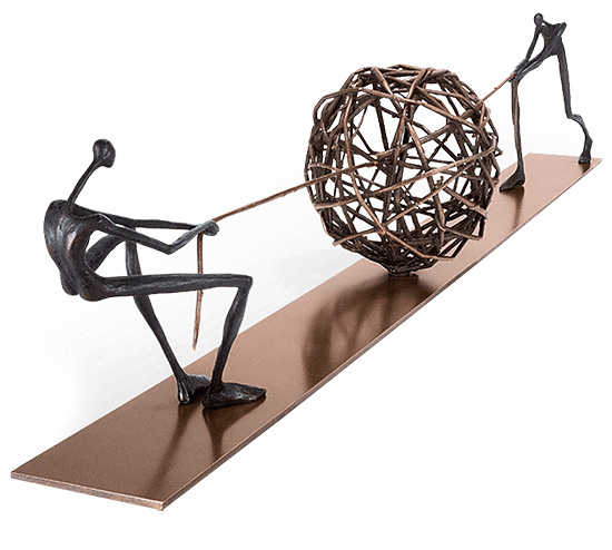 Patricia Losada Casanova: Skulptur ‚Tangle‘, Bronze