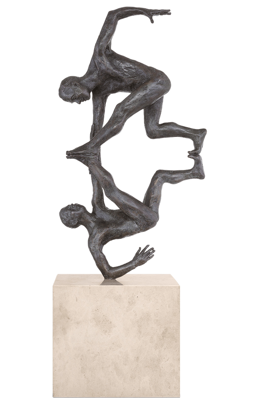 Adelbert Heil: Skulptur ‚Engelgriff‘ (2013), Bronze