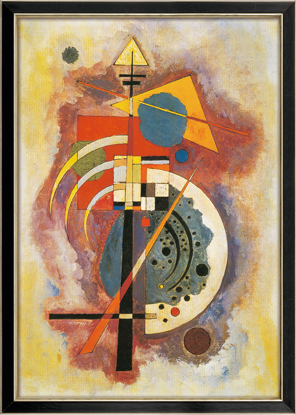 Wassily Kandinsky: Bild ‚Hommage à Grohmann‘ (1926), gerahmt