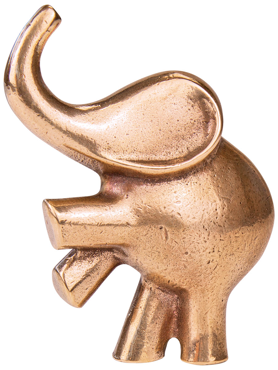 Raimund Schmelter: Skulptur ‚Elefant auf Hinterbeinen‘, Bronze