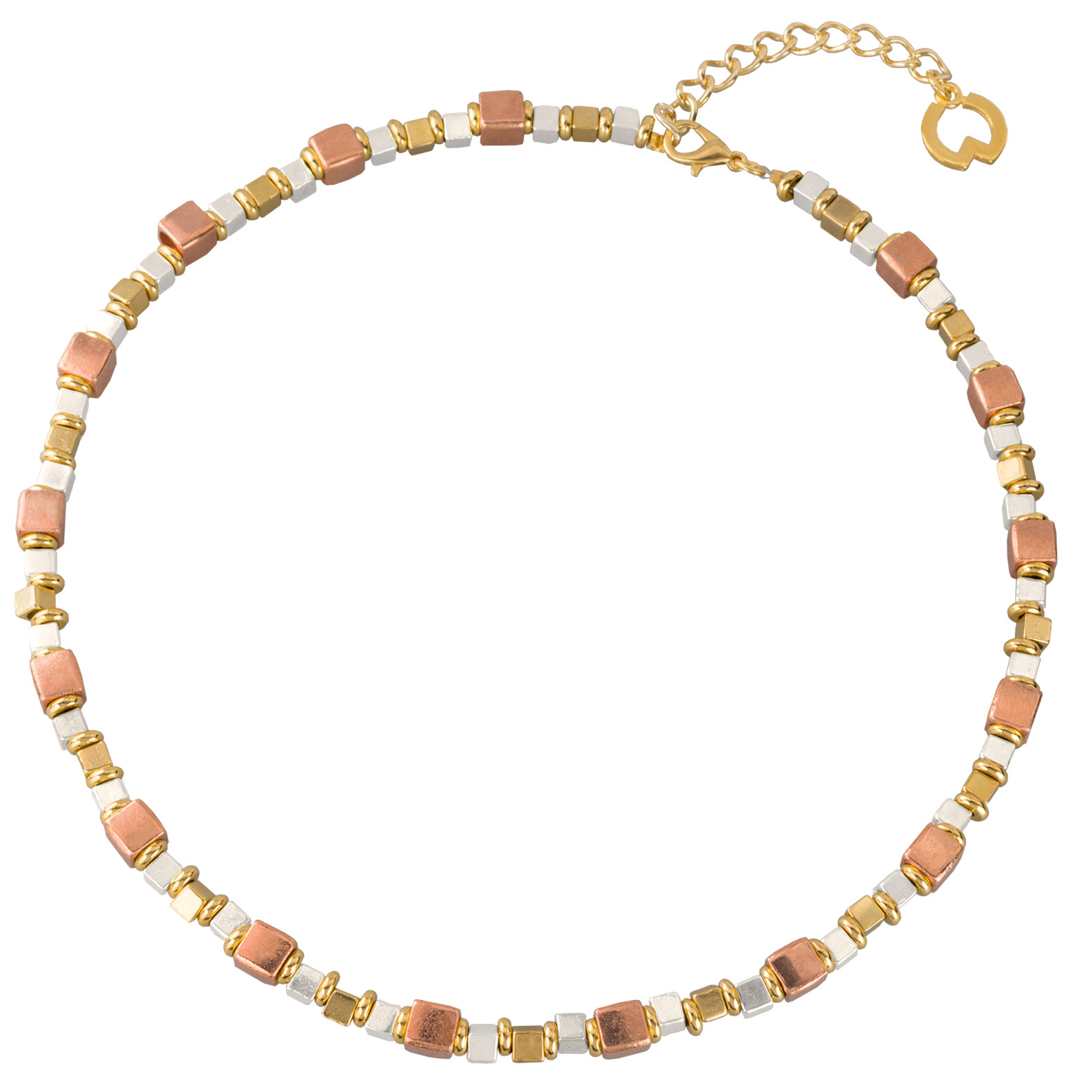 Petra Waszak: Collier ‚Tricolor‘, Schmuck
