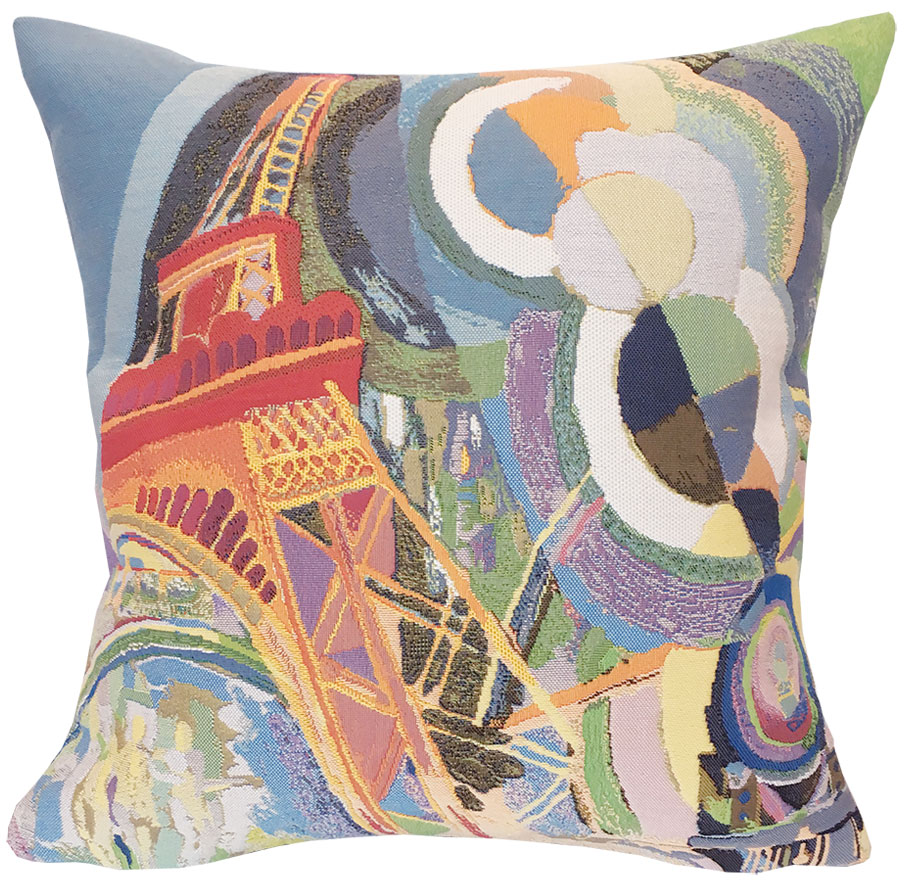 Robert Delaunay: Kissenhülle ‚Air, Fer et Eau‘