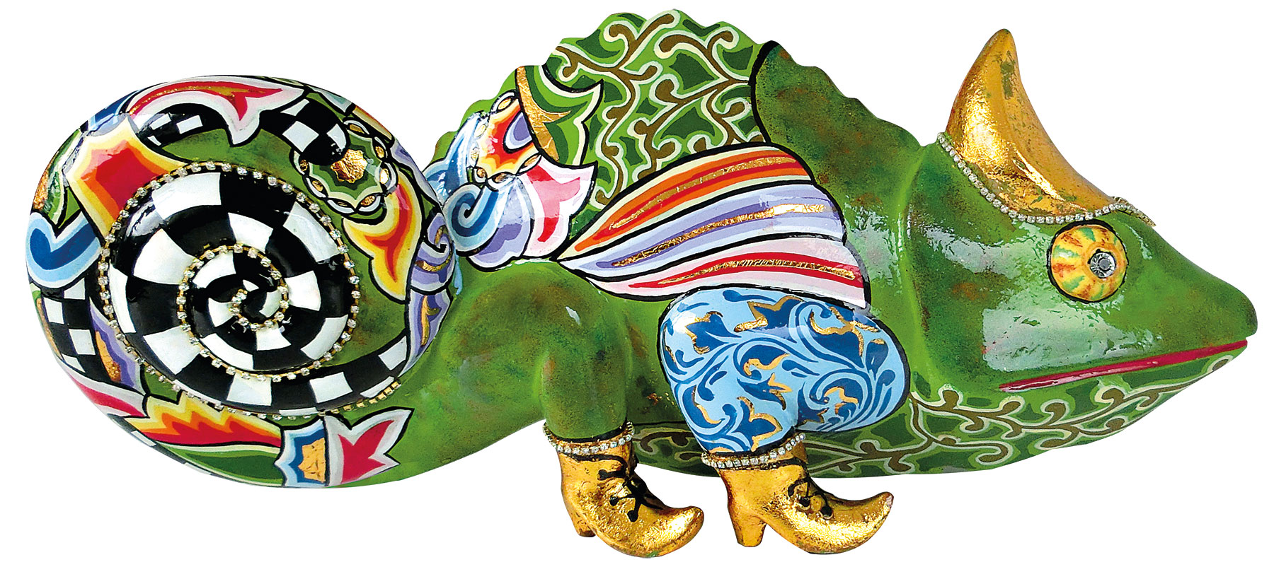 Tom’s Drag: Skulptur ‚Chamäleon Camilla‘, Kunstguss