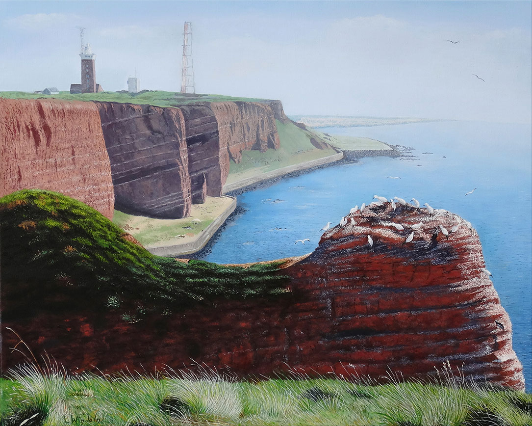 Leo Windeln: Bild ‚Helgoland‘ (2017) (Original / Unikat), auf Keilrahmen