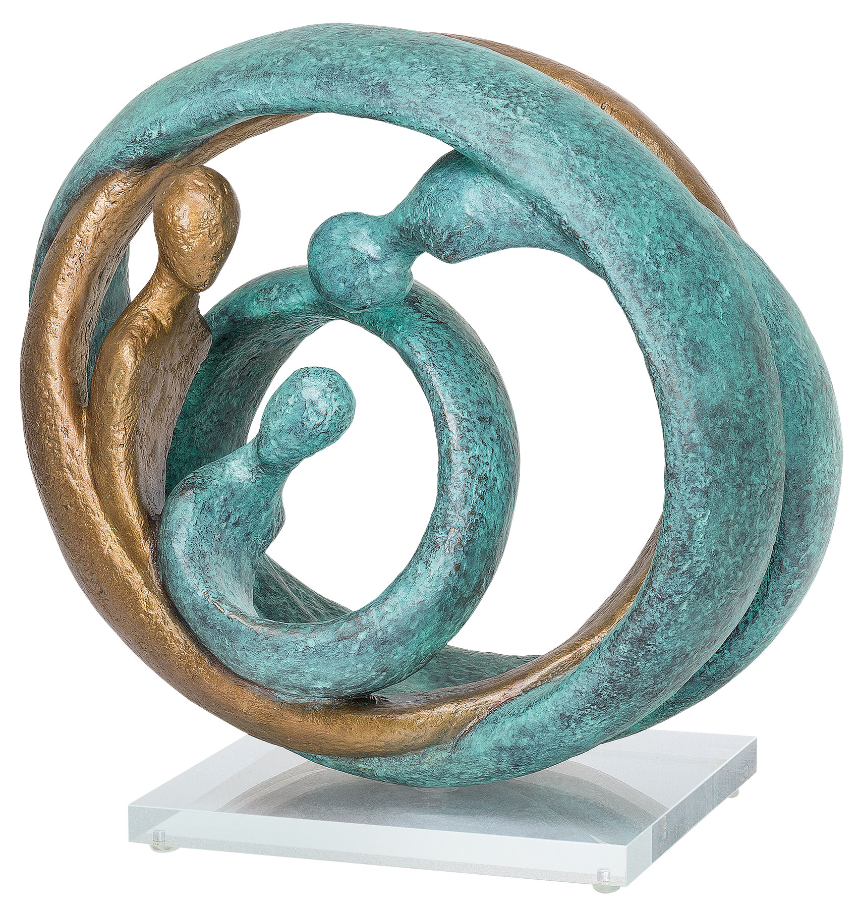Andrea Kraft: Skulptur ‚Family II‘, Bronze