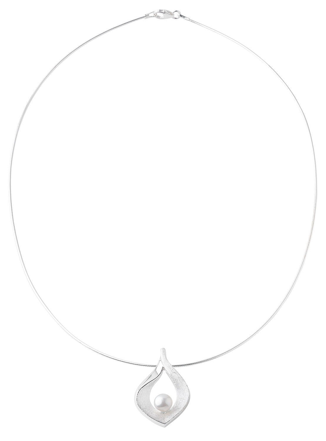 Collier ‚Drop of Silver‘ mit Perle, Schmuck