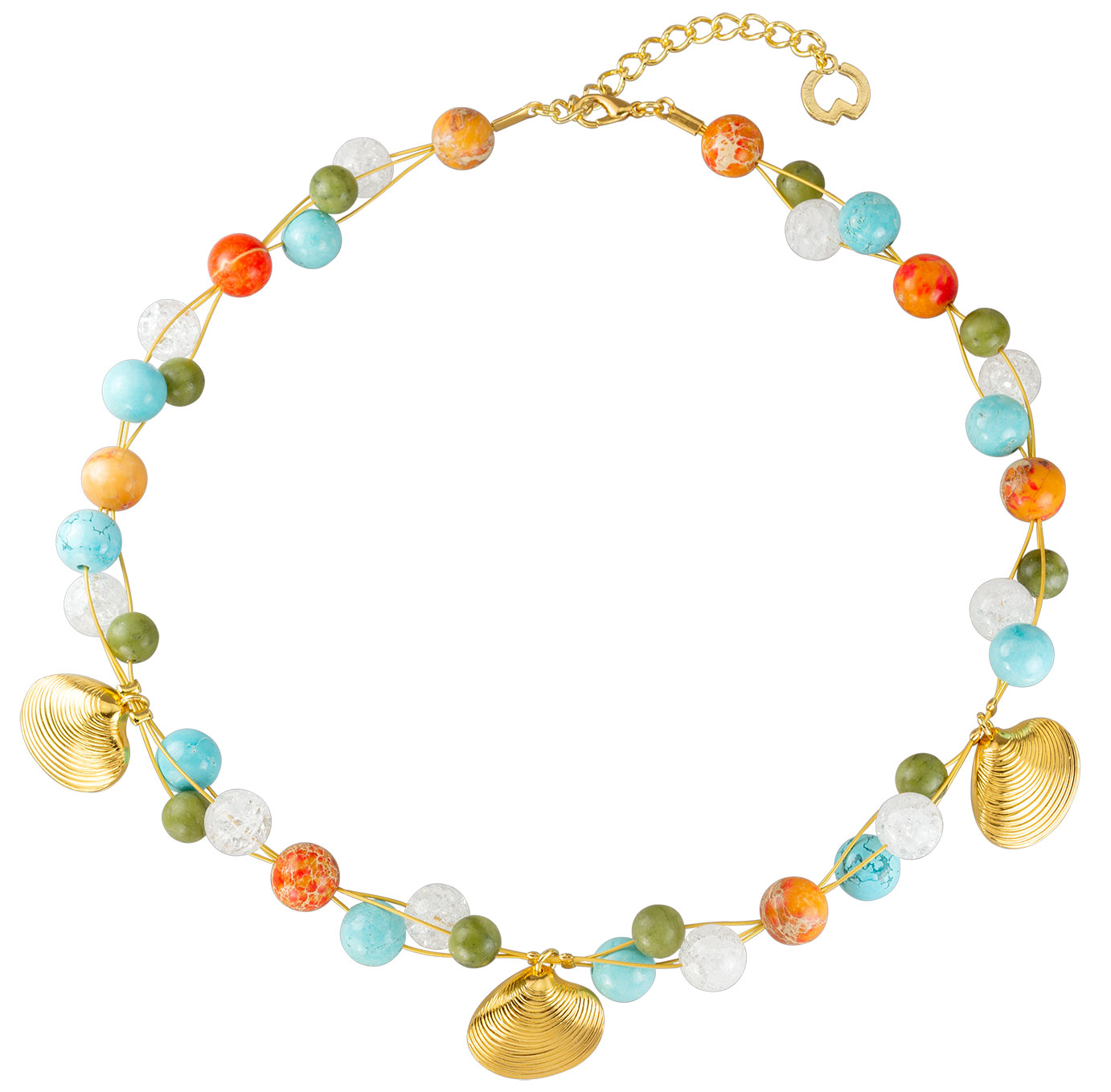 Petra Waszak: Collier ‚Strandweg‘ – nach Claude Monet, Schmuck