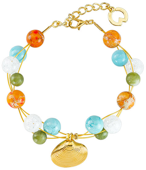 Petra Waszak: Armband ‚Strandweg‘ – nach Claude Monet
